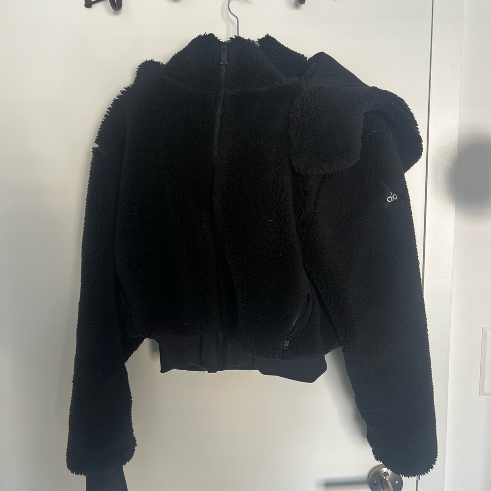 ALO Yoga Black Teddy Jacket